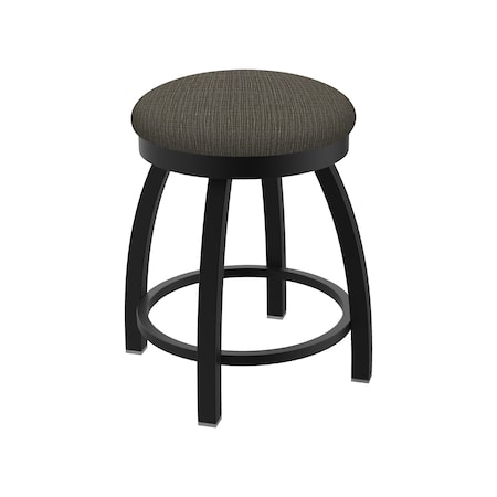 Holland Bar Stool Co 18" Swivel Vanity Stool, Black Wrinkle, Graph Chalice Seat 80218BW019